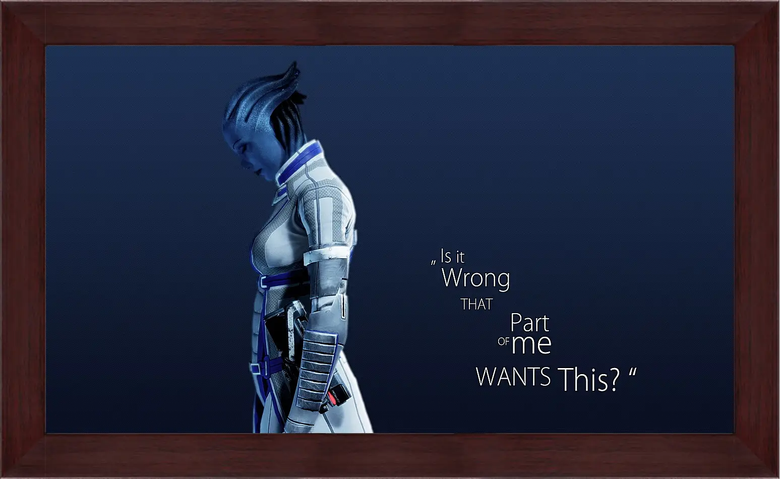 Картина в раме - mass effect 3, asari, character
