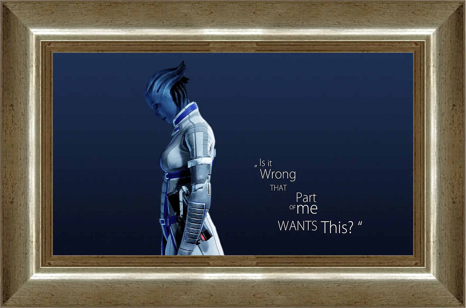 Картина в раме - mass effect 3, asari, character
