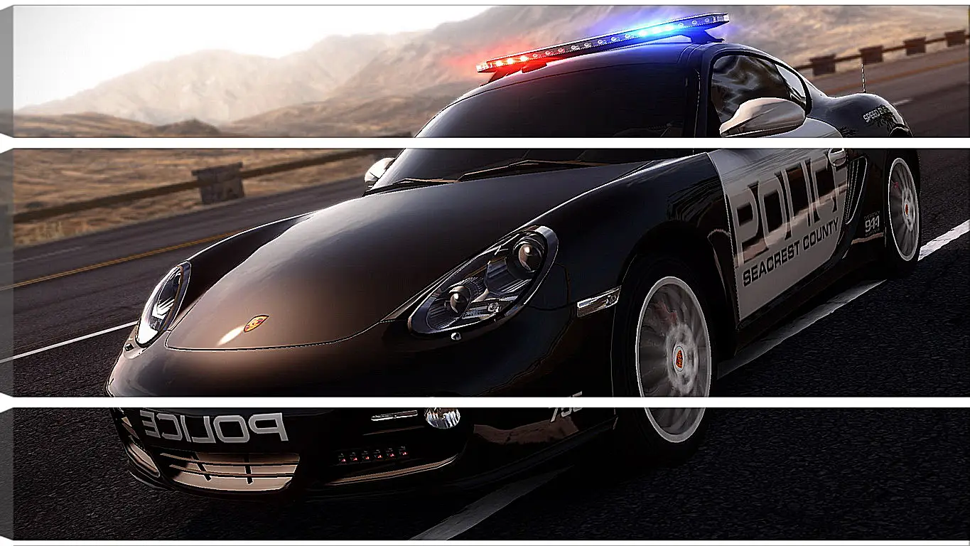 Модульная картина - nfs, need for speed, police
