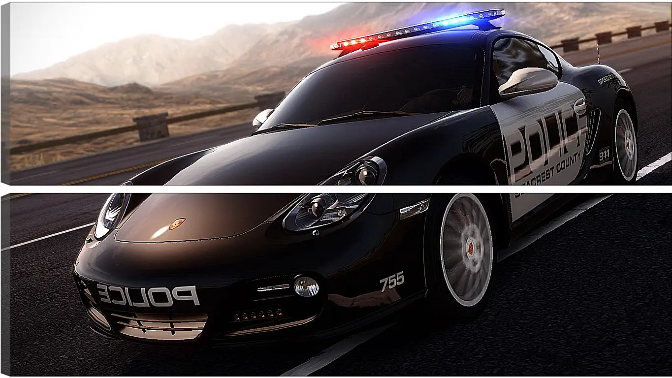 Модульная картина - nfs, need for speed, police
