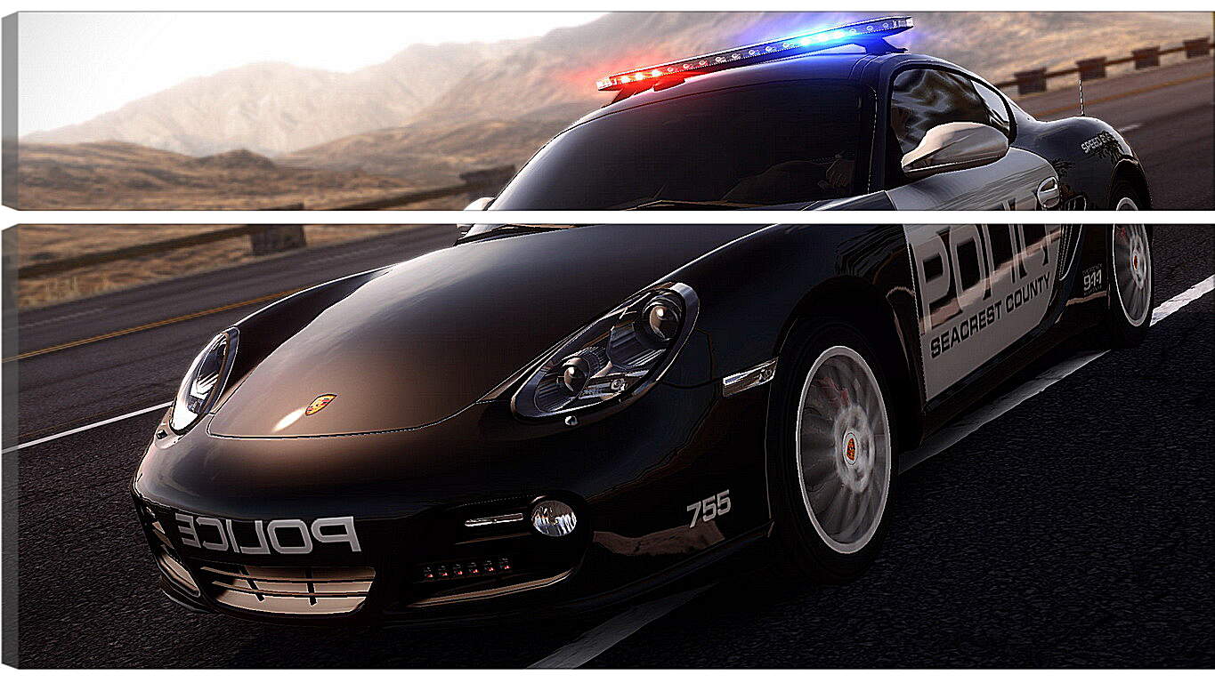 Модульная картина - nfs, need for speed, police
