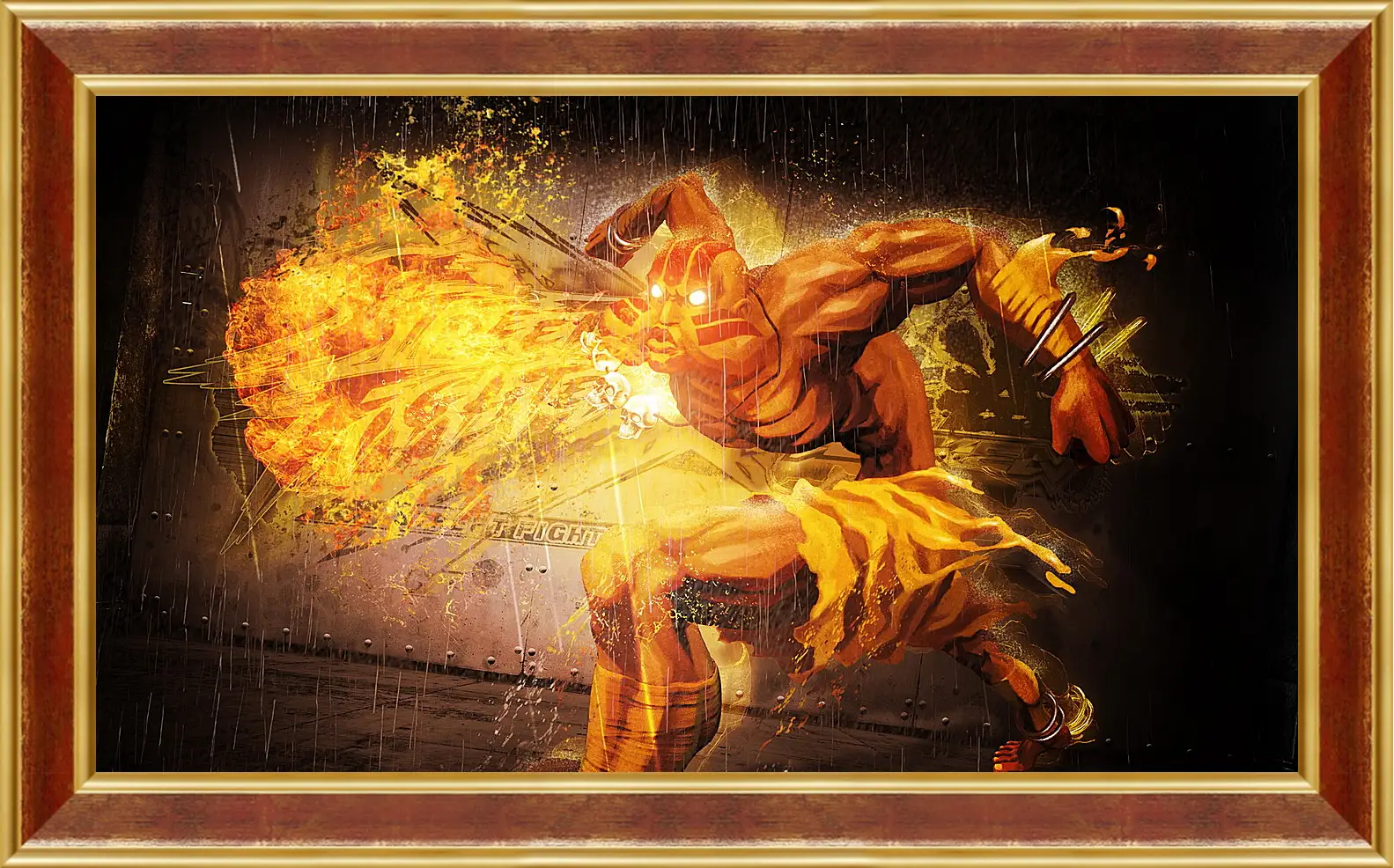 Картина в раме - street fighter x tekken, dhalsim, magic
