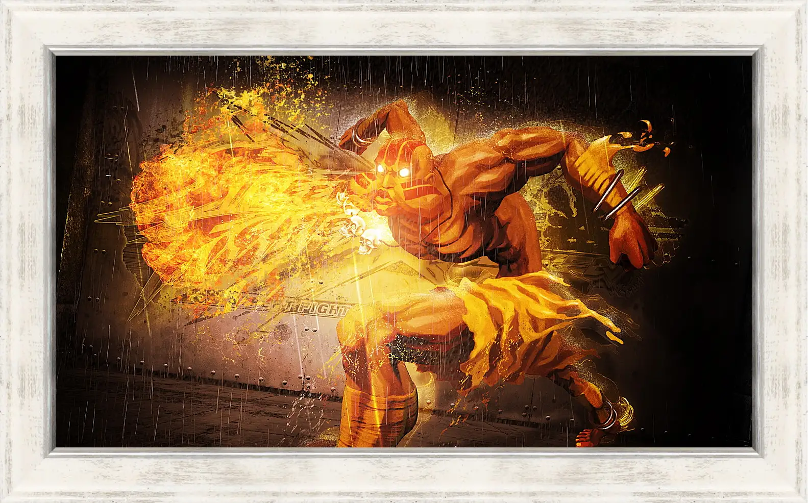 Картина в раме - street fighter x tekken, dhalsim, magic
