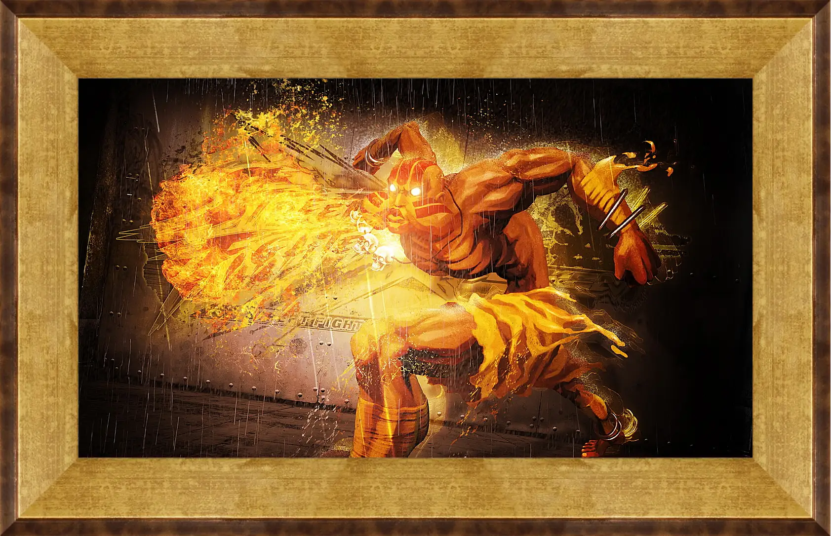 Картина в раме - street fighter x tekken, dhalsim, magic
