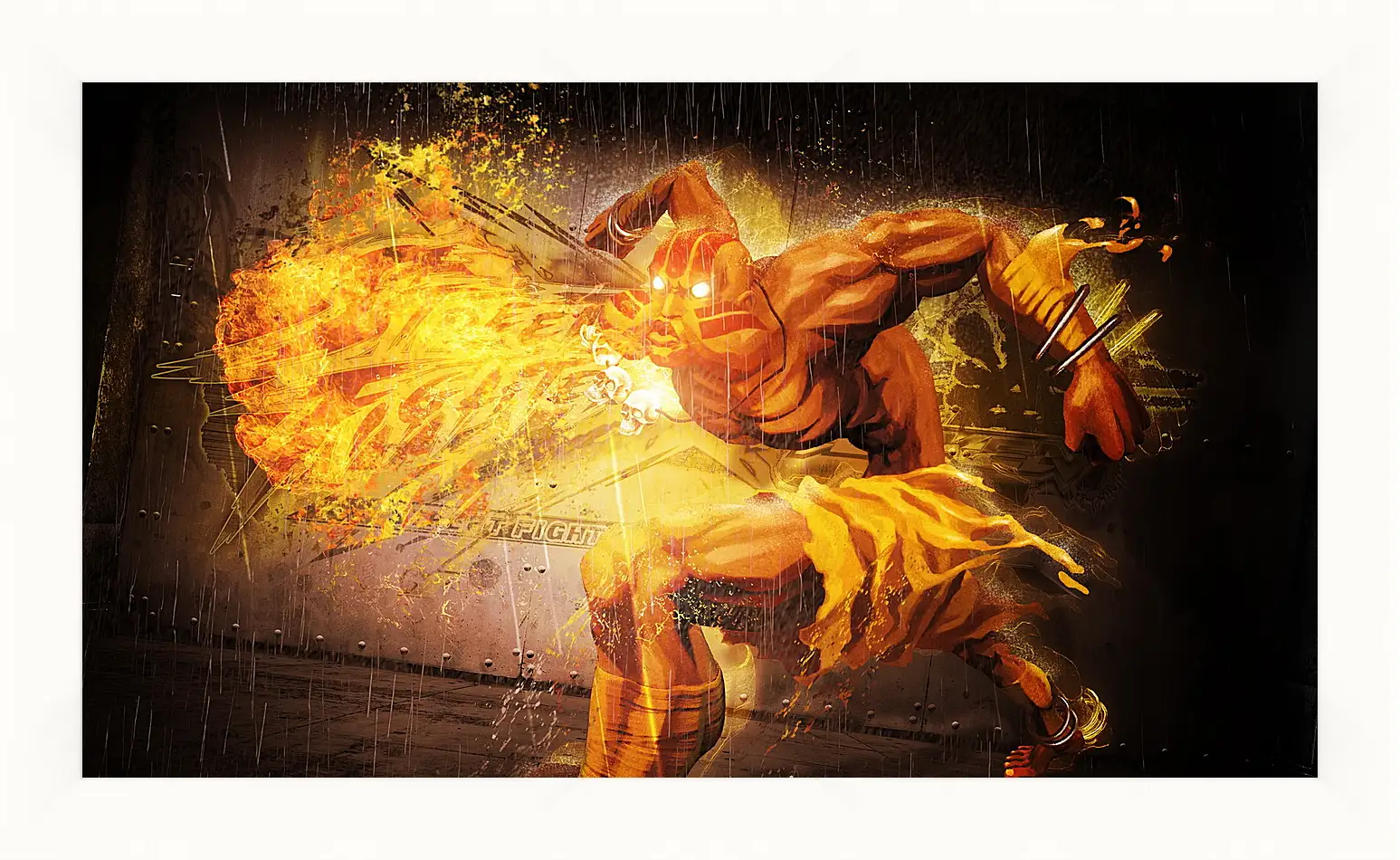 Картина в раме - street fighter x tekken, dhalsim, magic
