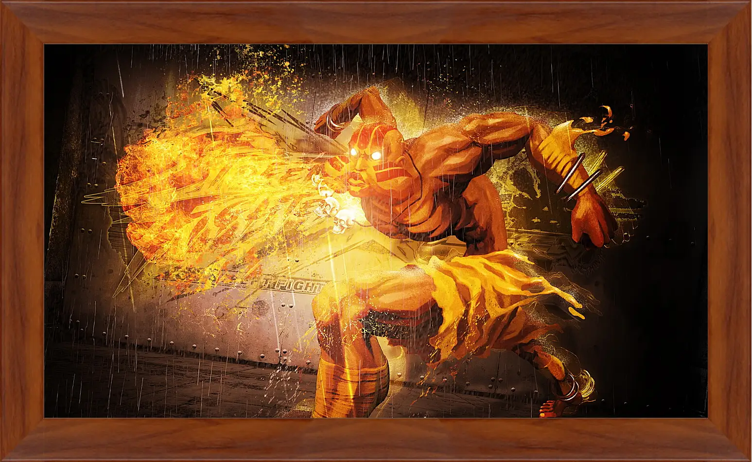 Картина в раме - street fighter x tekken, dhalsim, magic
