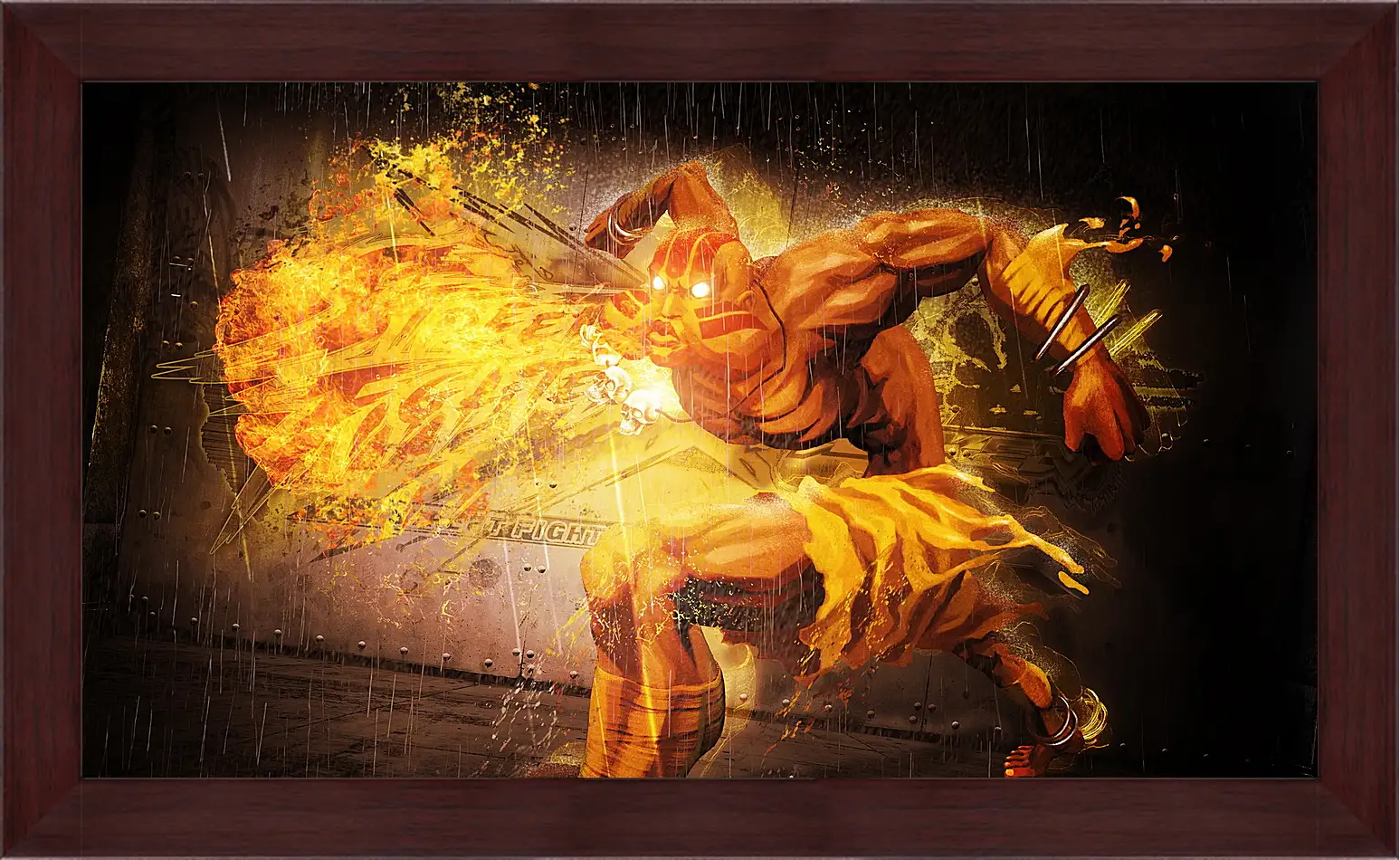 Картина в раме - street fighter x tekken, dhalsim, magic
