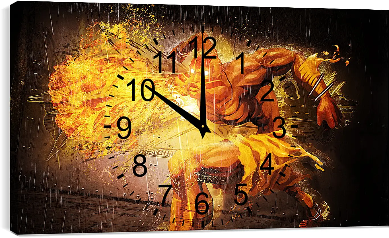 Часы картина - street fighter x tekken, dhalsim, magic

