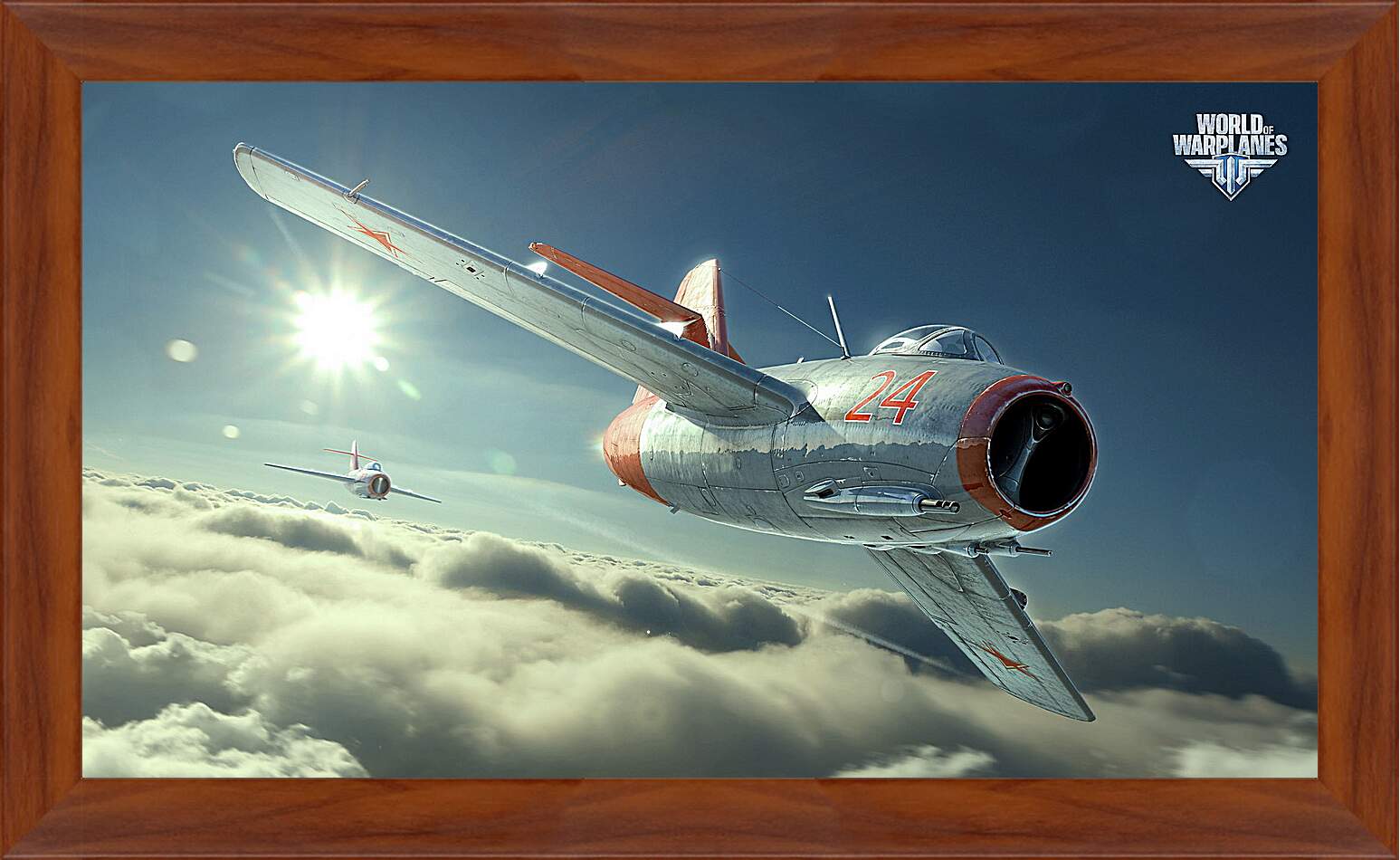 Картина в раме - world of warplanes, mig-15bis, fighter
