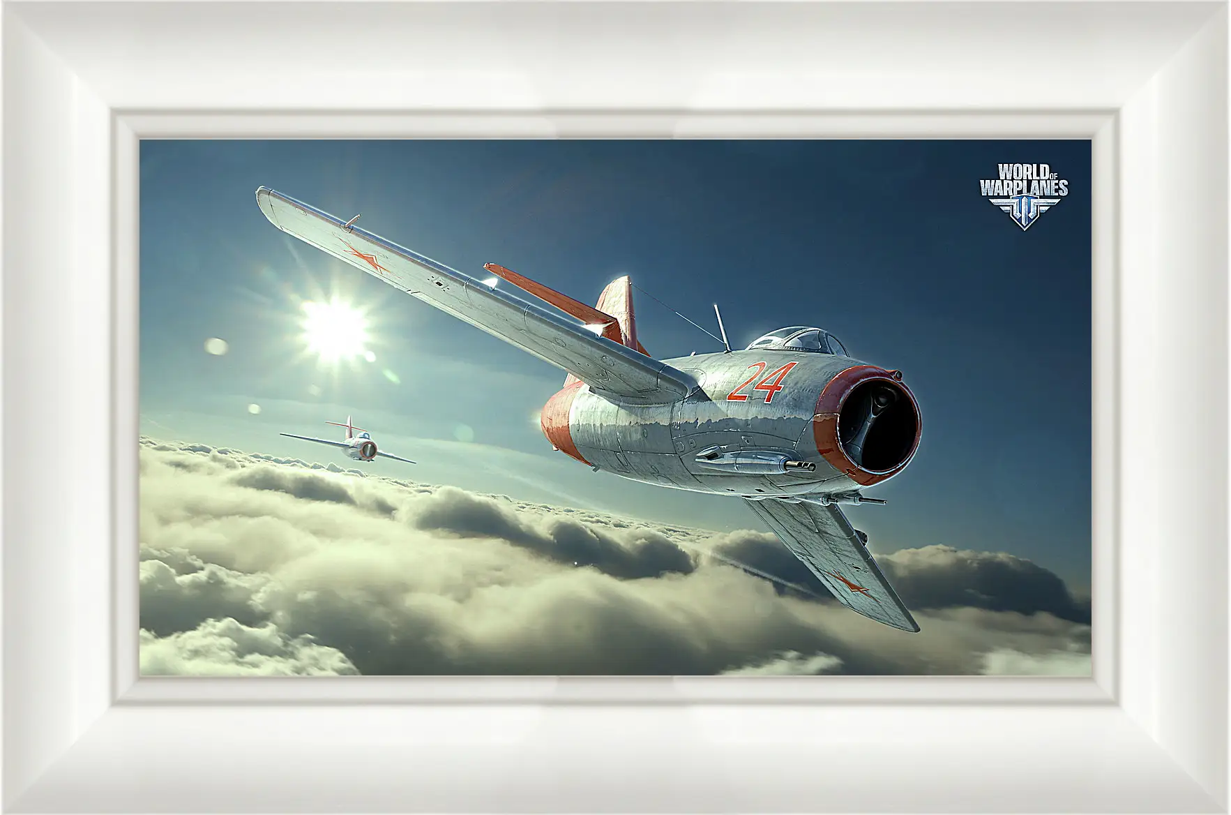 Картина в раме - world of warplanes, mig-15bis, fighter
