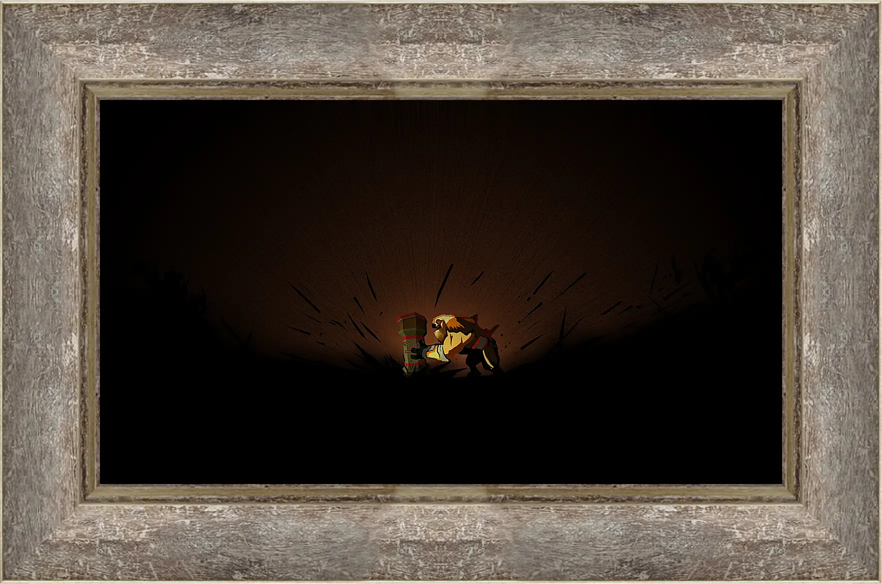 Картина в раме - dota 2, earthshaker, art