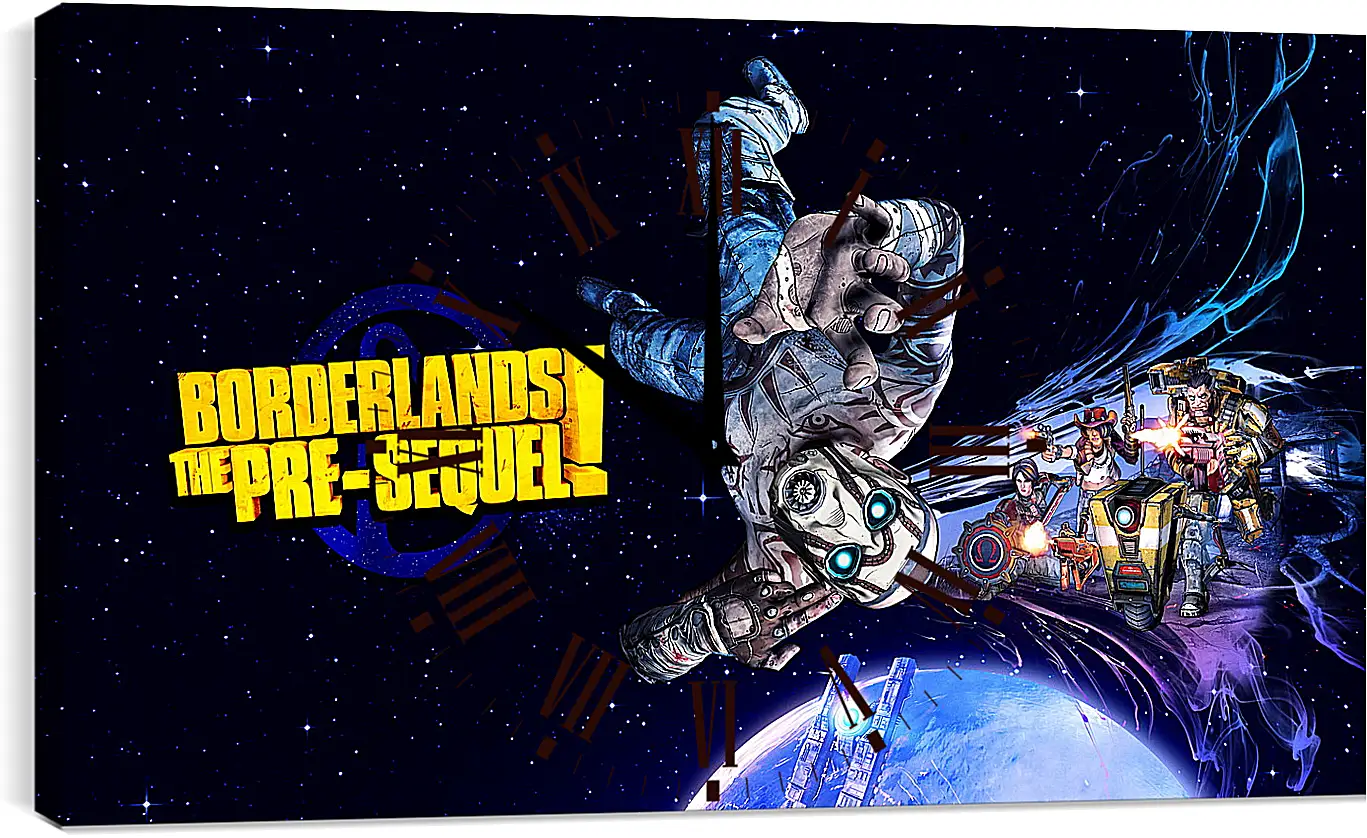 Часы картина - borderlands the pre-sequel, 2014, 2k australia
