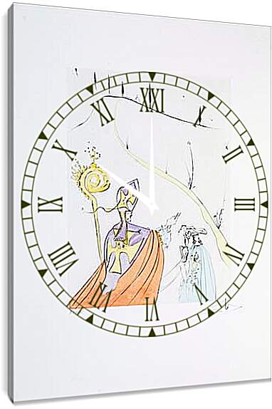 Часы картина - Божественность испанской культуры. Сальвадор Дали