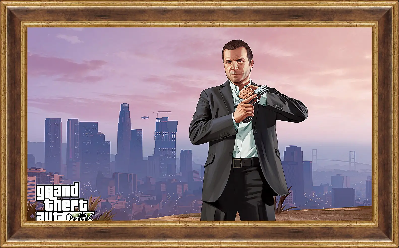 Картина в раме - grand theft auto v, los santos, michael
