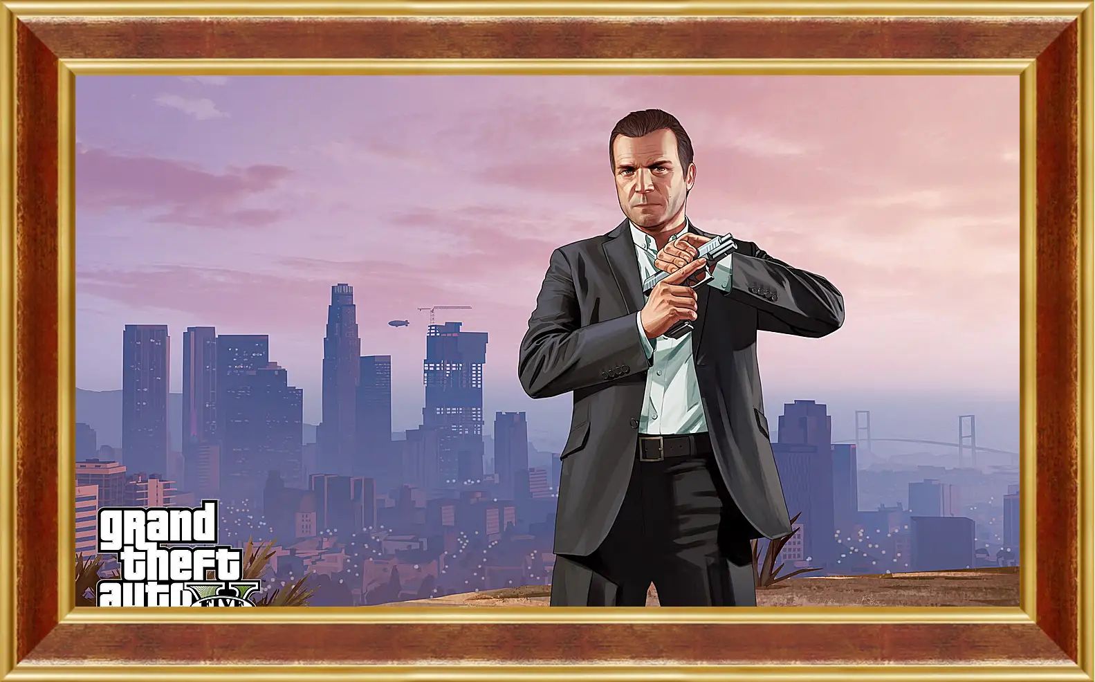 Картина в раме - grand theft auto v, los santos, michael
