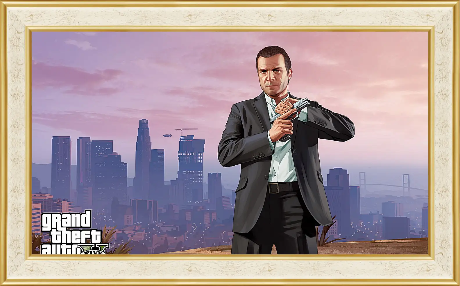 Картина в раме - grand theft auto v, los santos, michael
