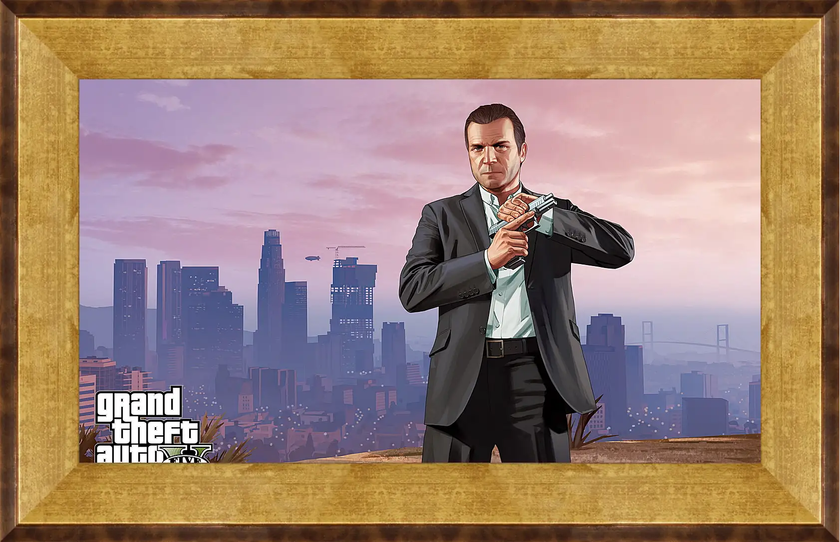 Картина в раме - grand theft auto v, los santos, michael
