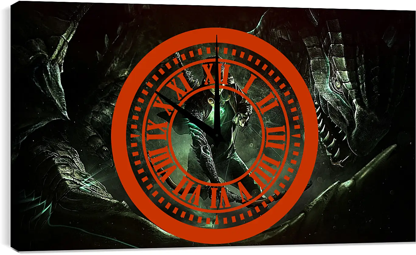 Часы картина - scalebound, character, platinum games
