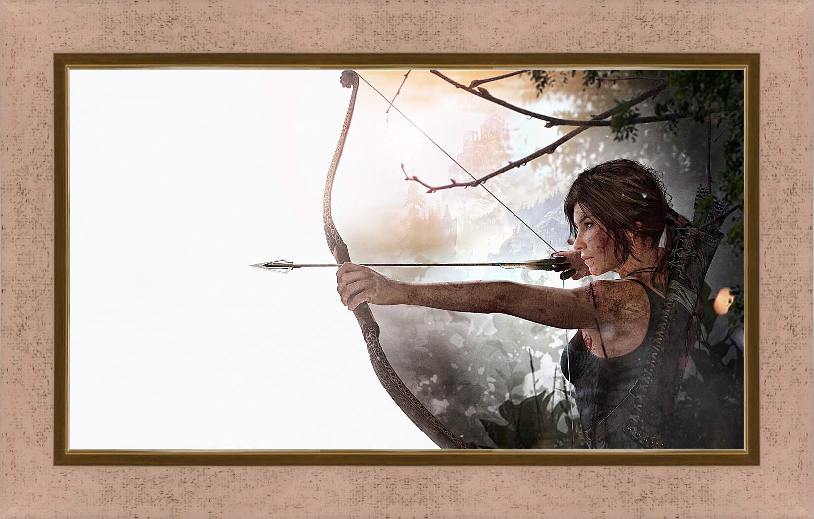 Картина в раме - lara croft, tomb raider, arrow