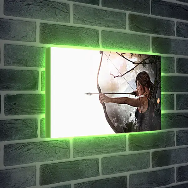 Лайтбокс световая панель - lara croft, tomb raider, arrow