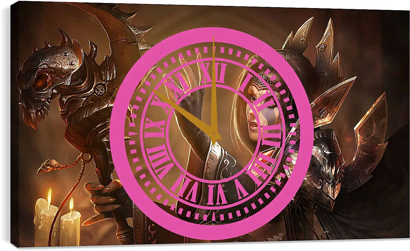 Часы картина - jandice barov, world of warcraft, character
