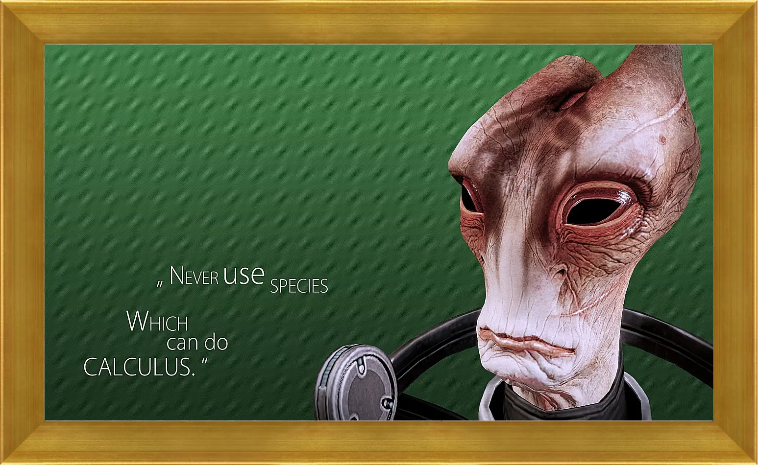 Картина в раме - mass effect 3, mordin solus, quote
