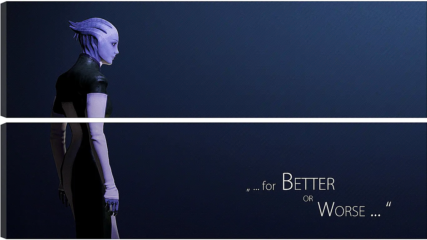 Модульная картина - mass effect, liara tsoni, quote
