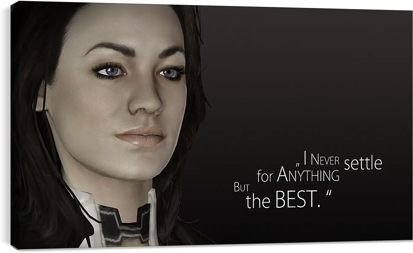 Постер и плакат - mass effect, miranda lawson, quote
