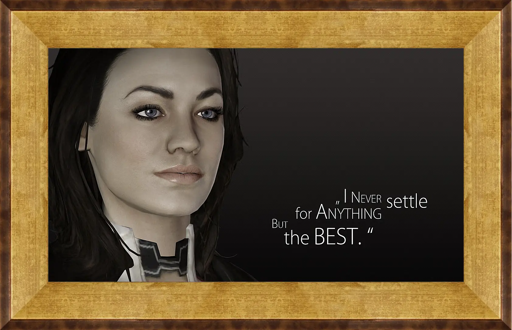 Картина в раме - mass effect, miranda lawson, quote
