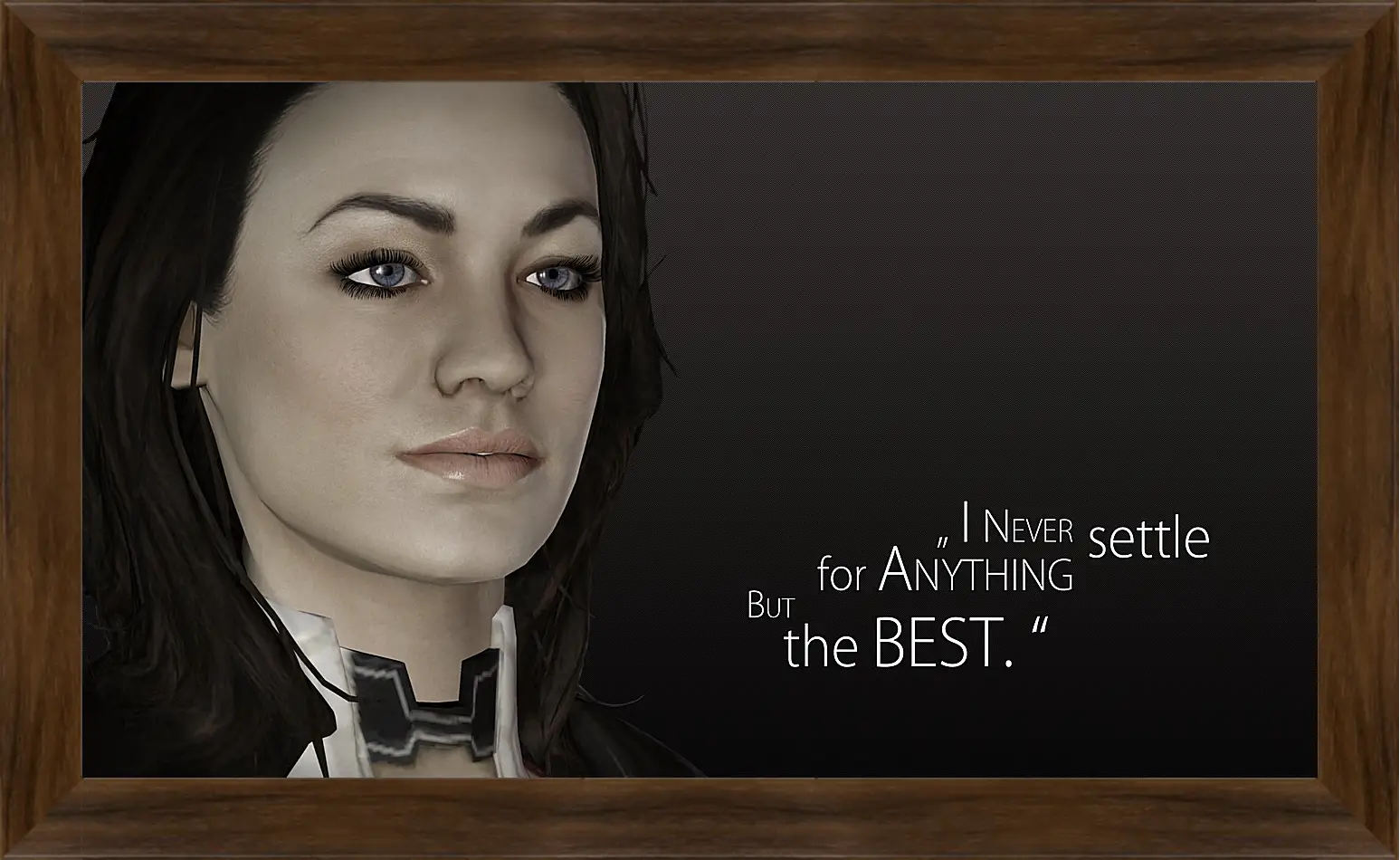 Картина в раме - mass effect, miranda lawson, quote
