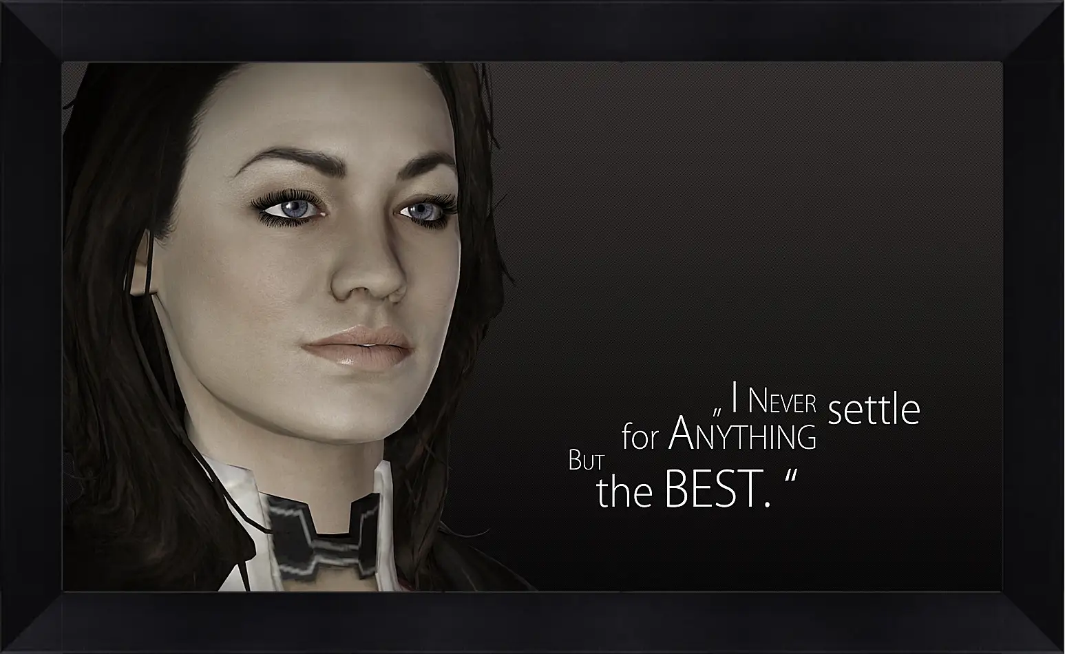 Картина в раме - mass effect, miranda lawson, quote
