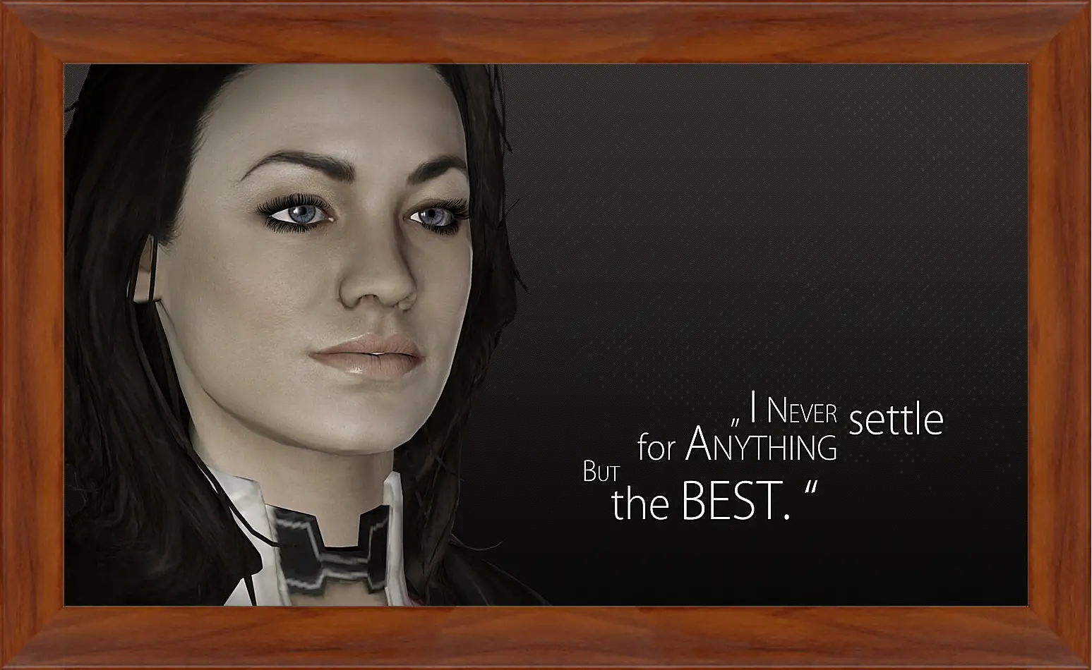 Картина в раме - mass effect, miranda lawson, quote
