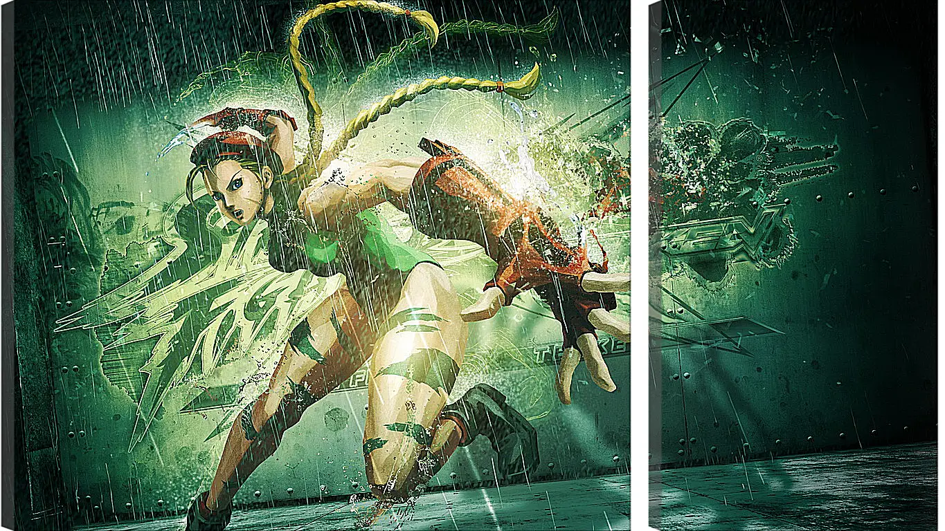 Модульная картина - street fighter x tekken, cammy, girl
