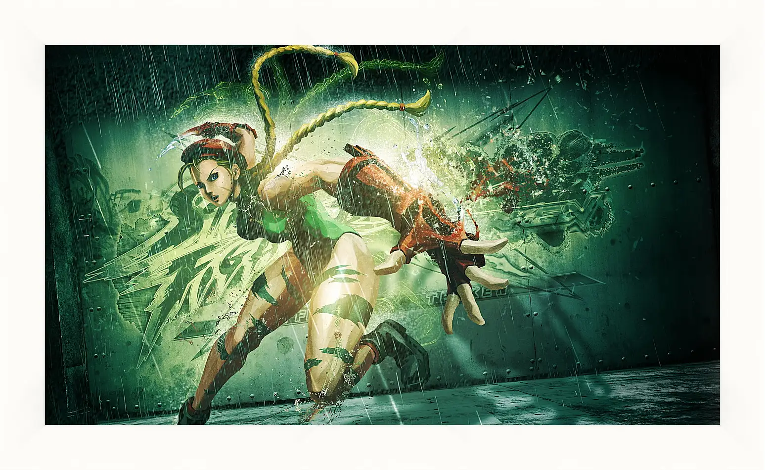 Картина в раме - street fighter x tekken, cammy, girl
