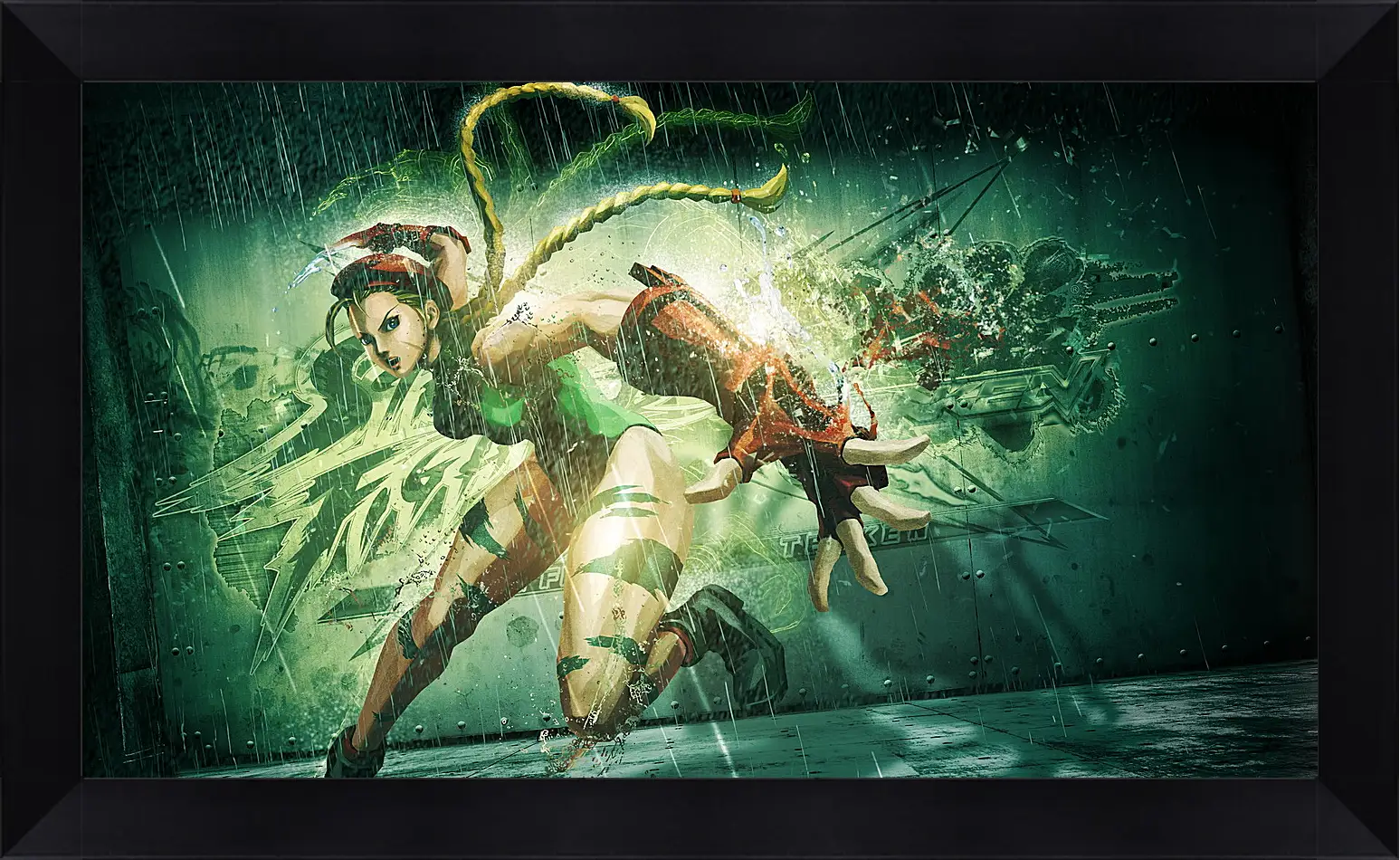 Картина в раме - street fighter x tekken, cammy, girl
