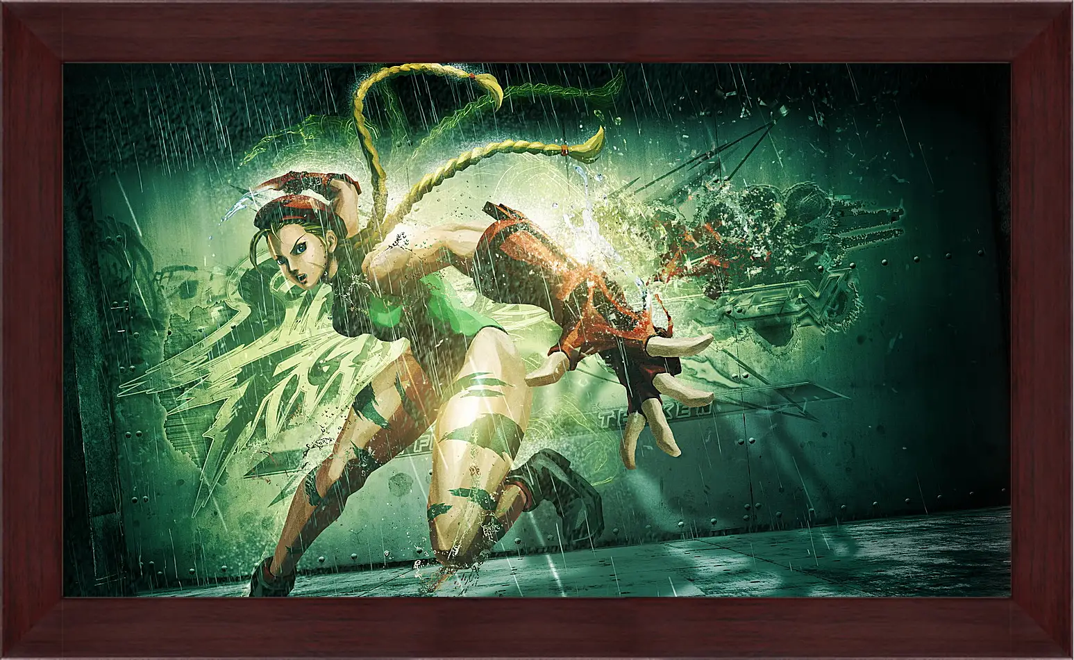 Картина в раме - street fighter x tekken, cammy, girl
