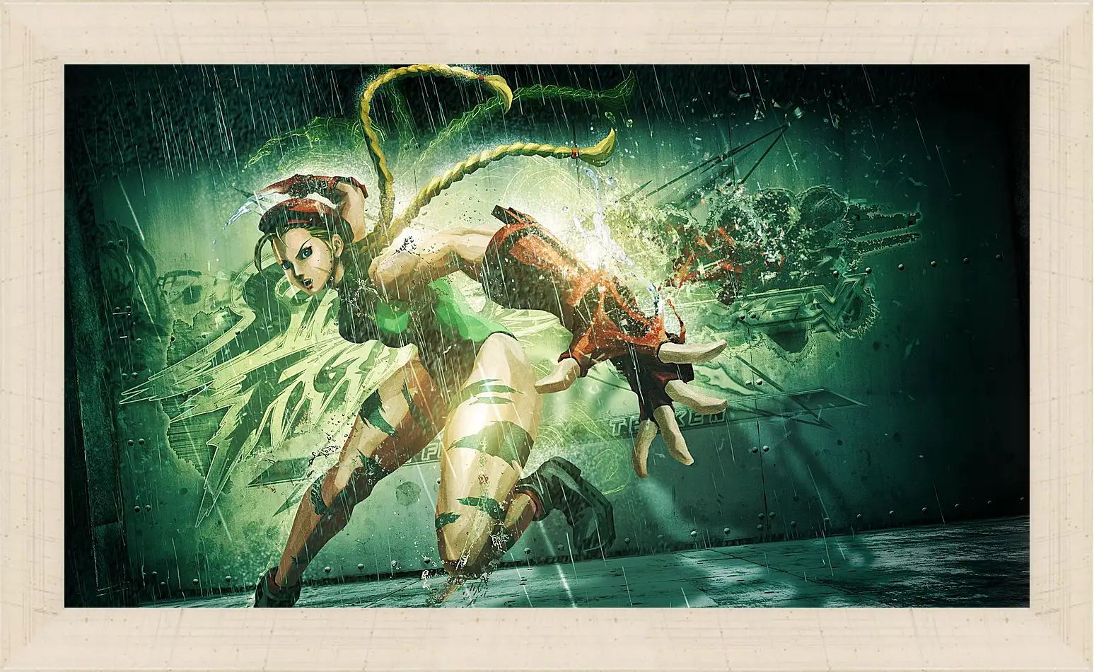 Картина в раме - street fighter x tekken, cammy, girl
