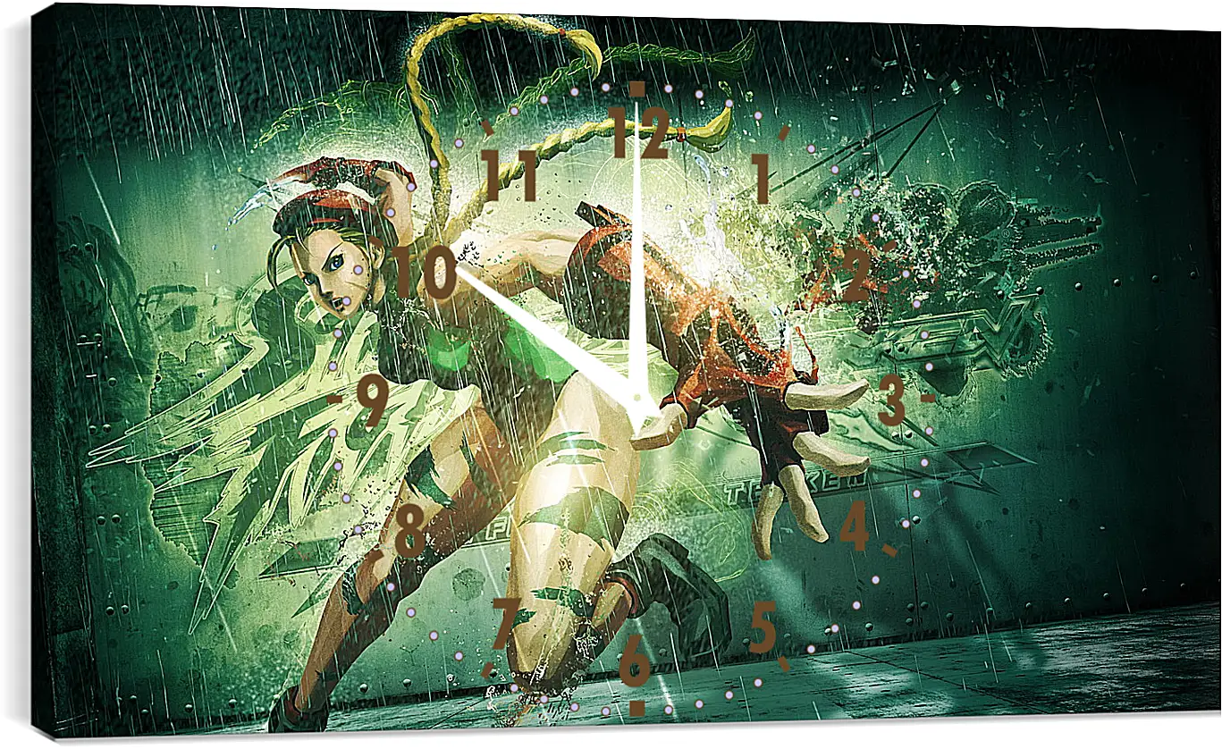 Часы картина - street fighter x tekken, cammy, girl
