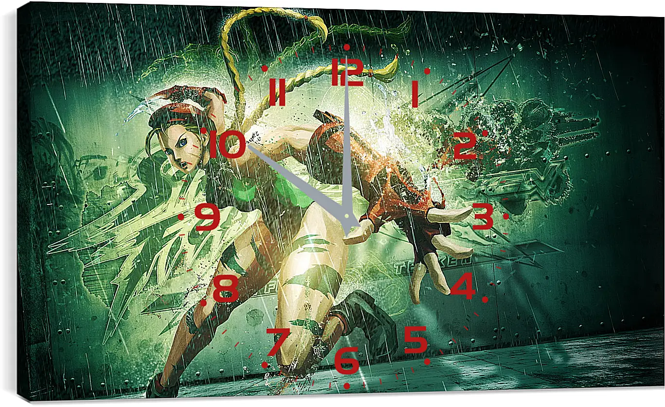 Часы картина - street fighter x tekken, cammy, girl
