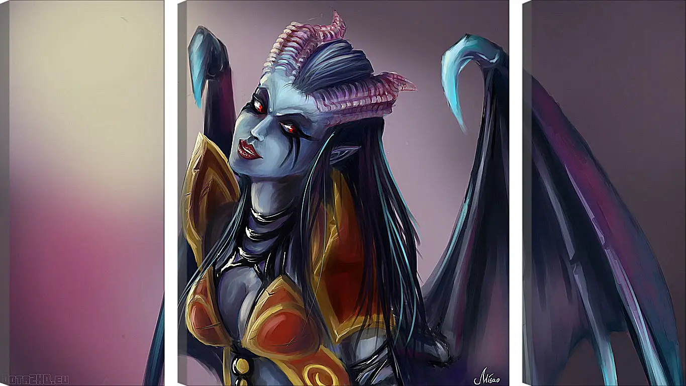 Модульная картина - queen of pain, dota 2, art