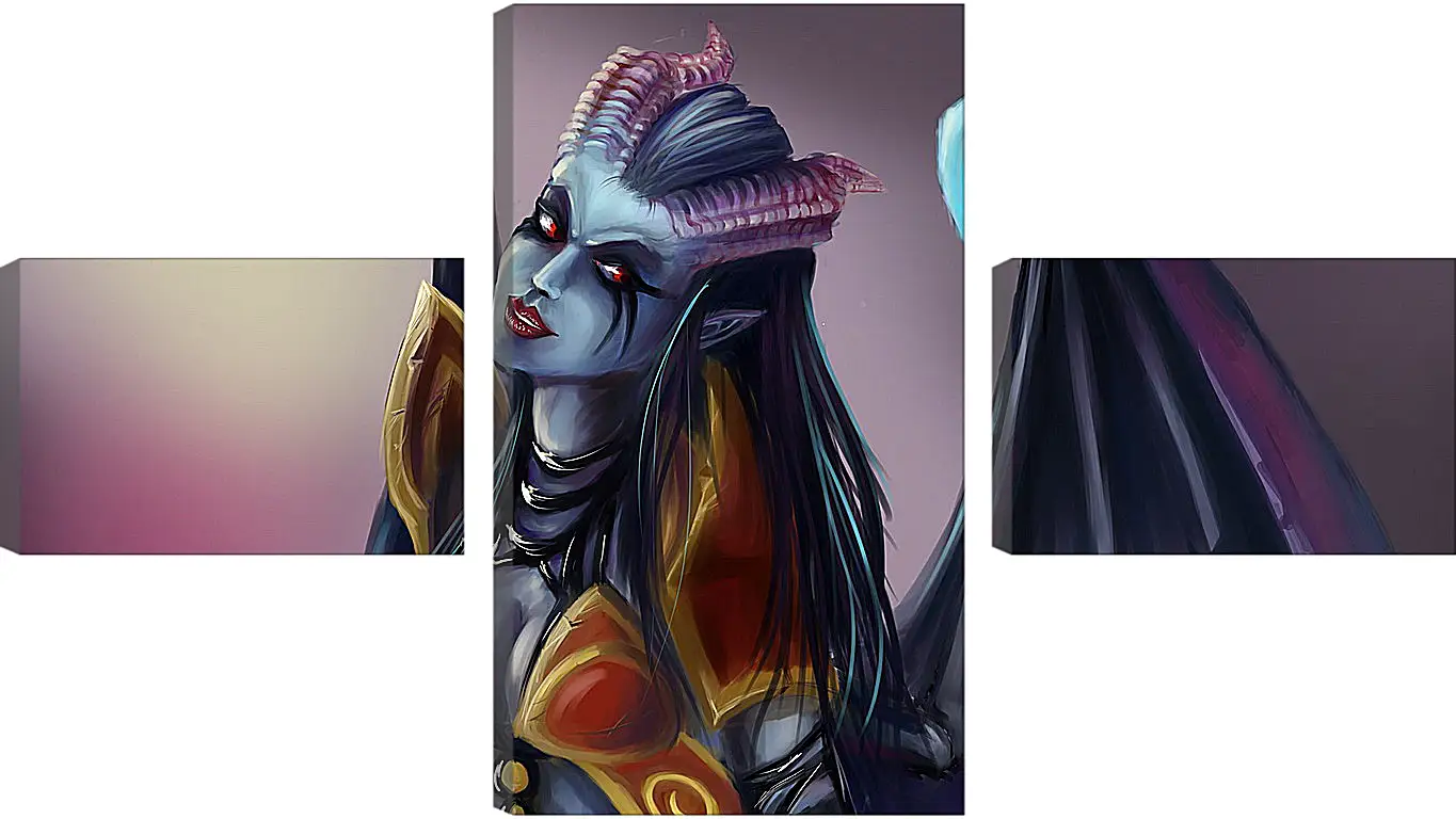 Модульная картина - queen of pain, dota 2, art