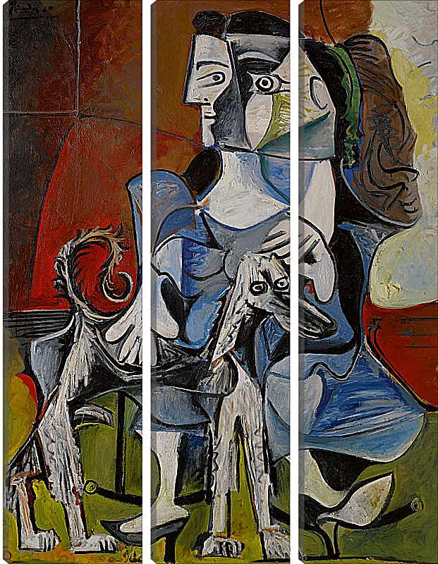 Модульная картина - Femme au Chien. Пабло Пикассо
