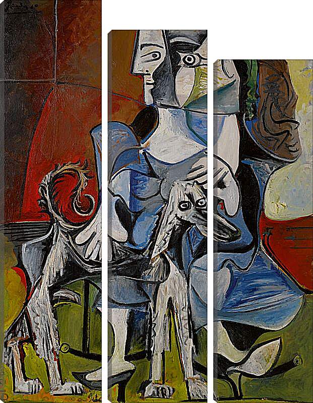 Модульная картина - Femme au Chien. Пабло Пикассо
