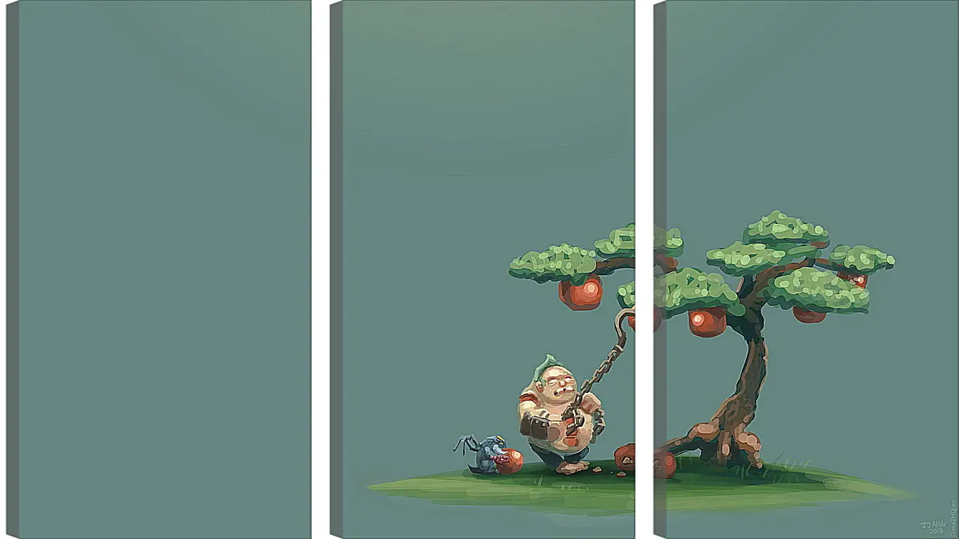 Модульная картина - pudge, dota 2, art