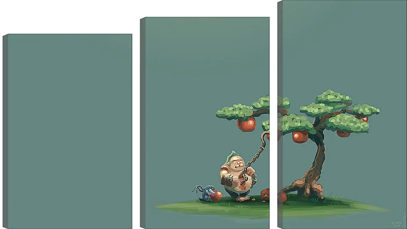 Модульная картина - pudge, dota 2, art