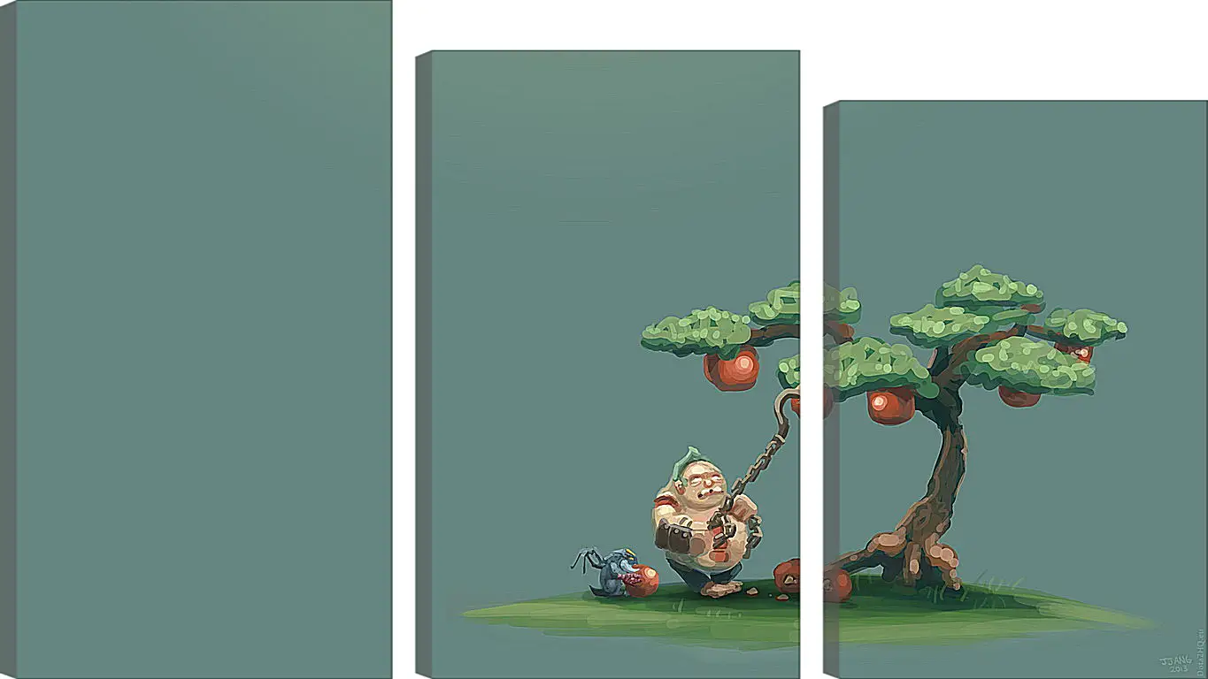 Модульная картина - pudge, dota 2, art