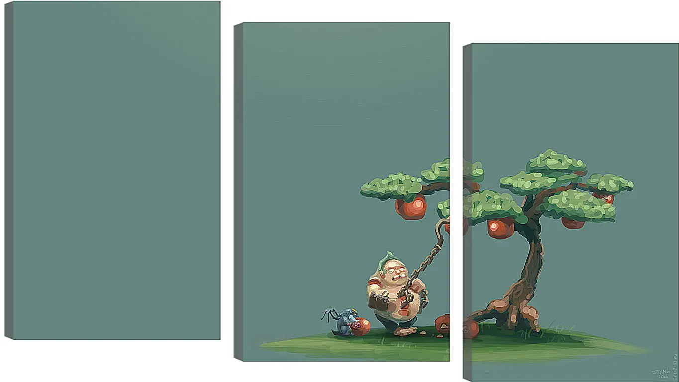 Модульная картина - pudge, dota 2, art