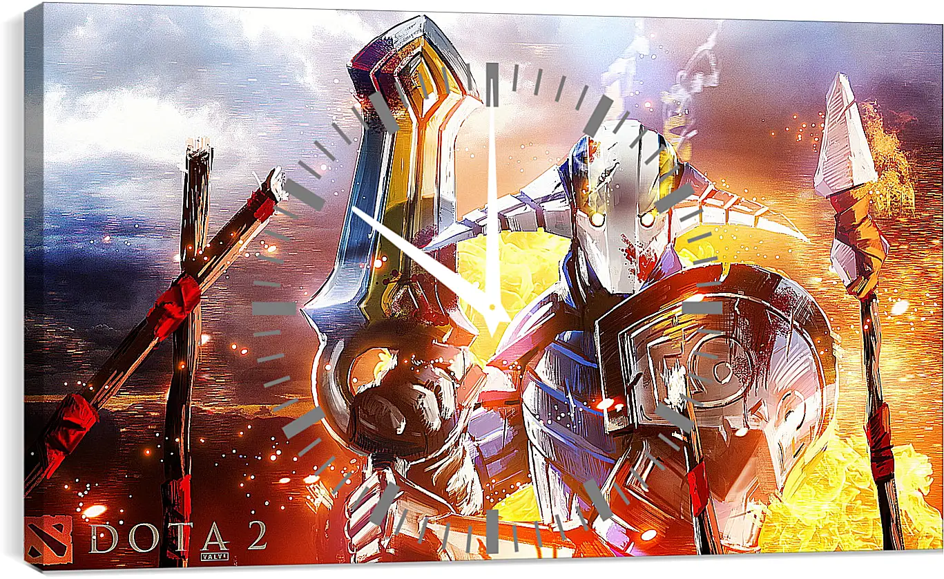 Часы картина - sven, dota 2, art
