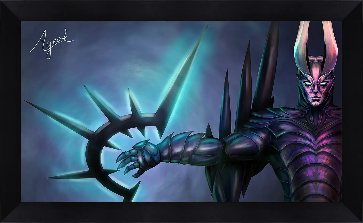 Картина в раме - terrorblade, dota 2, art