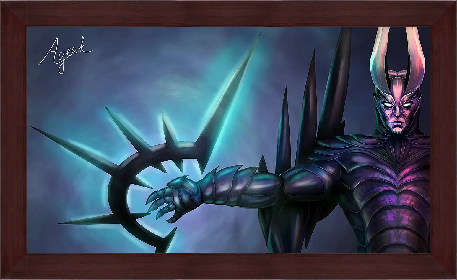 Картина в раме - terrorblade, dota 2, art